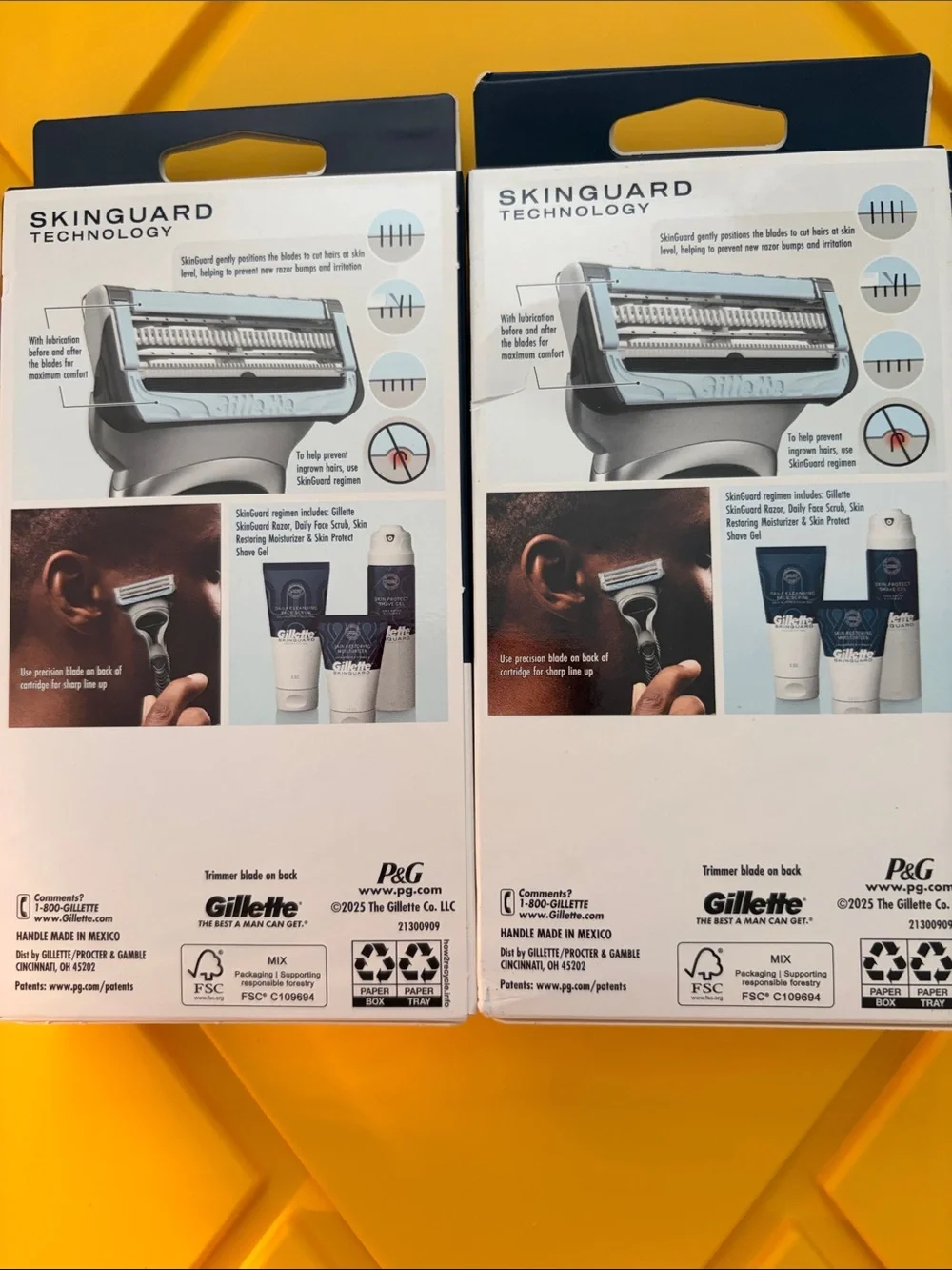 🌴2 packs 1 Gillette  Skinguard  Razors